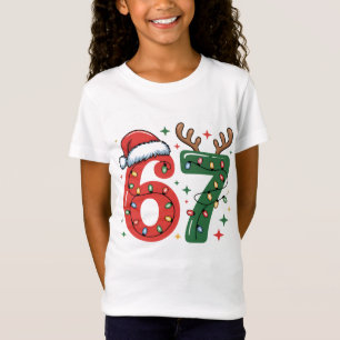 6 7, Camiseta Infantil, Meme de Natal, Divertido