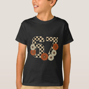 6 7 Camiseta Xadrez Retro Meme de Outono Assombrad
