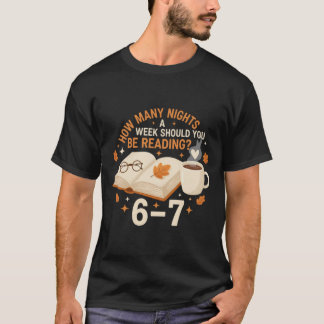 6–7 Noites de Leitura – Camiseta de Amante de Livr