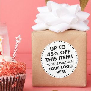 6 Adesivos Redondos Personalizados 45% de Desconto