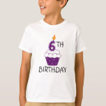 6 Birthday Kids T-Shirt<br><div class="desc">Crianças Personalizadas 6 de Camisa de Hoje.</div>