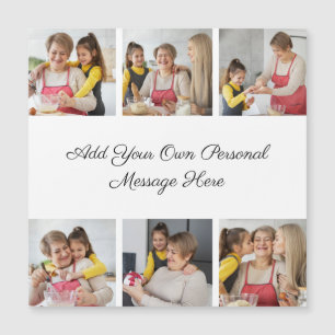 6 Colagem de Fotografias Adicionar o Cartão Magnét