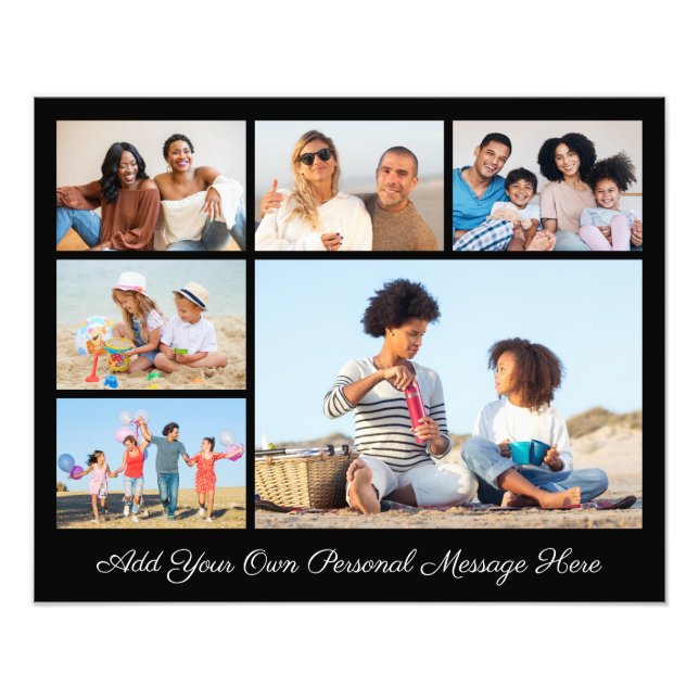 6 Colagem de Fotografias Adicionar Um Alargamento  (Frente)