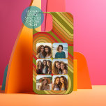 6 Colagem de Fotografias Arte Funky Line - Cores S<br><div class="desc">Na moda, tendências e linhas coloridas com as cores do pôr do sol - vermelhos, ouro e laranja - estão incluídas com essa design - um olhar moderno e simples. Uma colagem de 6 fotos em uma grade retangular para destacar muitos fotos do ano passado. Para obter melhores resultados, recorte...</div>