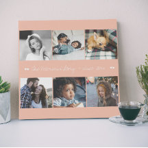 6 colagem personalizada de fotos elegante para sua