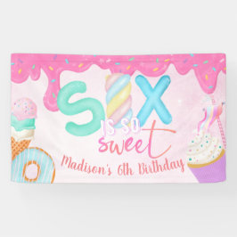 6 é tão doce Glacé rosa