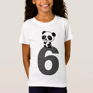 6 SEIS PANDA BEAR T-Shirts
