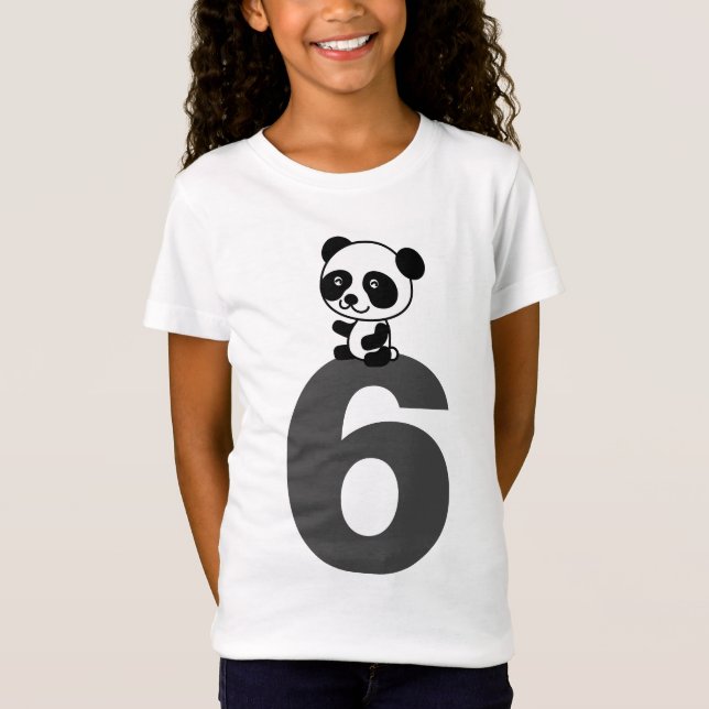6 SEIS PANDA BEAR T-Shirts (Frente)