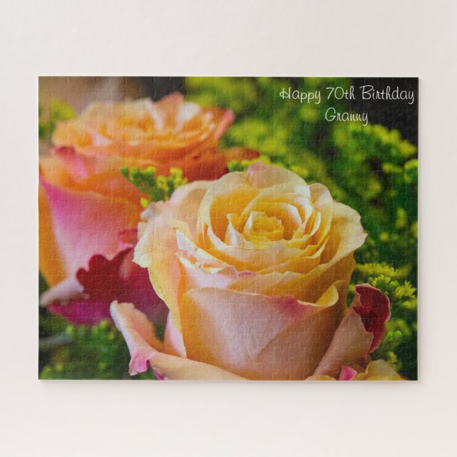 70º Aniversário Vovó. Quebra-cabeça (Horizontal)