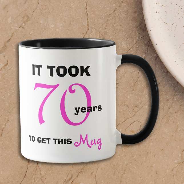 70 Birthday deu ideias para sua engraçada caneca (Criador carregado)