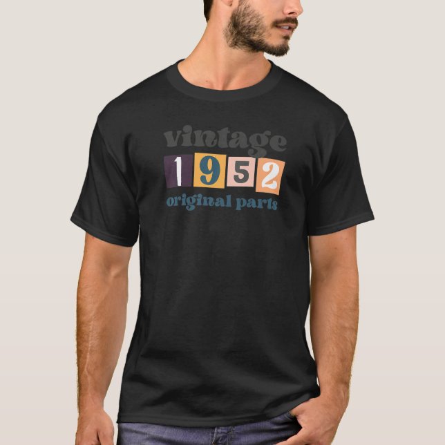 70 Birthday Legal Graphic Camisetas 1952 Vintage O (Frente)