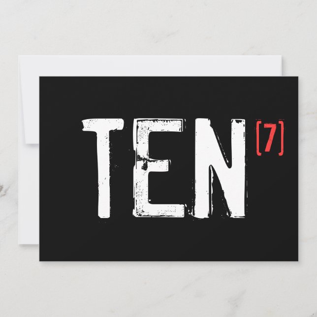 70 de Aniversário - Dez para o Sétimo Convite (Frente)