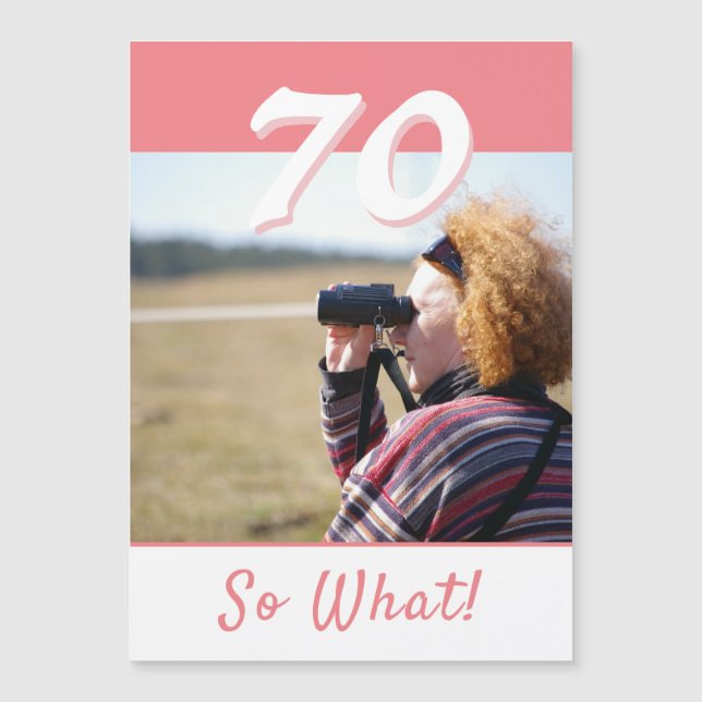 70 Então e agora Placa de Ímã de 70º Aniversário I (Frente)
