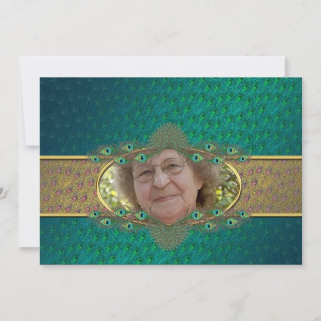 70 festa de aniversário convites modelo (Frente)