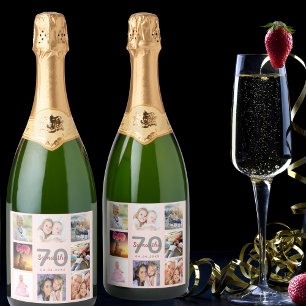 70 festa de aniversário personalizada colagem de 