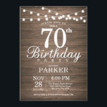 70 Russo Aniversário Convite String Luz Madeira<br><div class="desc">Convite de Aniversário para 70 Russo com Luzes de Cordas Fundo de Madeira. 16º 18º 21rua 30 40º 50º 60º 80 90 100º,  Qualquer idade. Para mais personalização,  clique no botão "Personalizar" e use nossa ferramenta de design para modificar este modelo.</div>