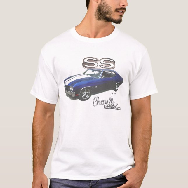 '70 t-shirt do carro do músculo de CHEVELLE SS (Frente)