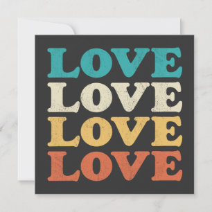 70s Love Retro Distress Repeat Type (Repetição com