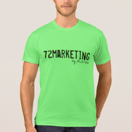 72 Assinatura do marketing lJersey T-Shirt neon