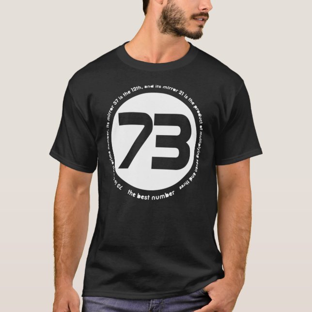73 é o melhor número de T-Shirt clássico (Frente)