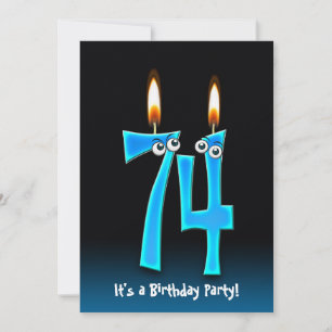 74.º Convite para Festa de aniversário