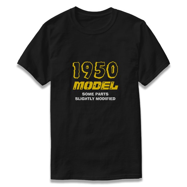 75º Aniversário Oferece camisetas Negras Engraçada (Criador carregado)