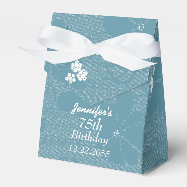 75.º Aniversário, Caixa de Favor Personalizada, Bl (Frente)