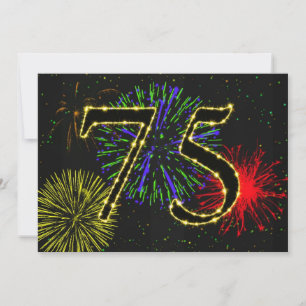 75.º convite à festa de aniversário