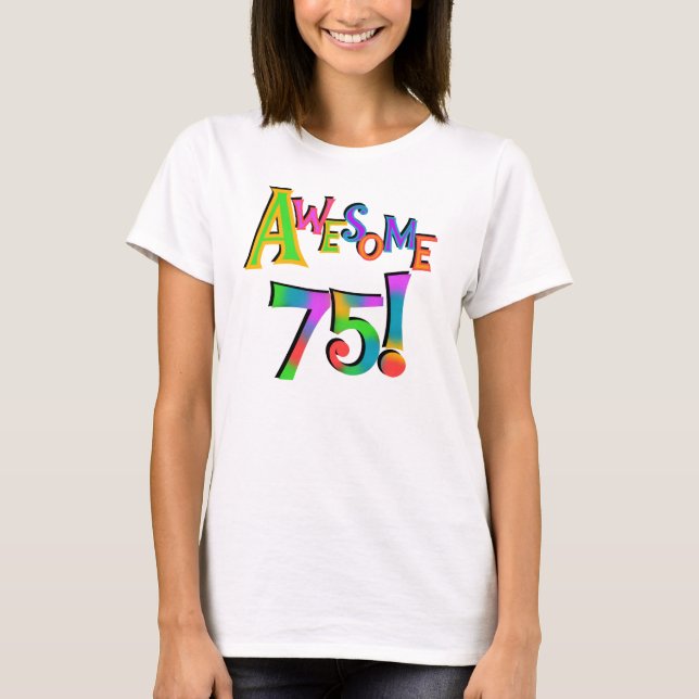 75 t-shirt e presentes impressionantes do (Frente)