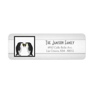.75"x2.25" Retorno de etiqueta de endereço Pinguin