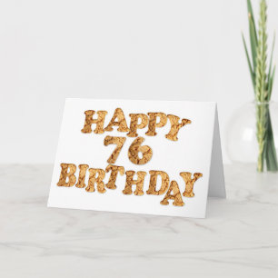 76º Cartão de aniversário para um amante de biscoi