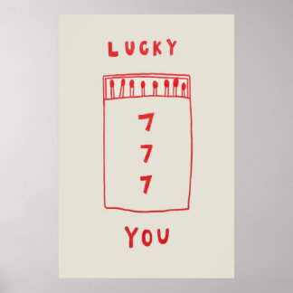 777 Sorte, Poster