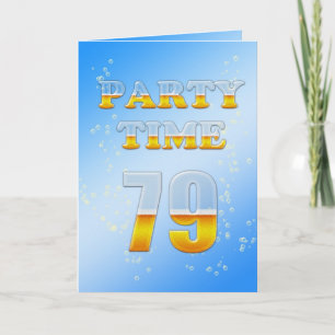 79º convite de aniversário com muita cerveja