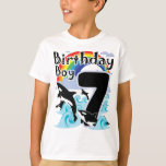 7 Birthday Boy como T-Shirt amante de Baleia Orca<br><div class="desc">Um design para crianças,  adolescentes,  sobrinhos e meninos como amantes de orcas.</div>
