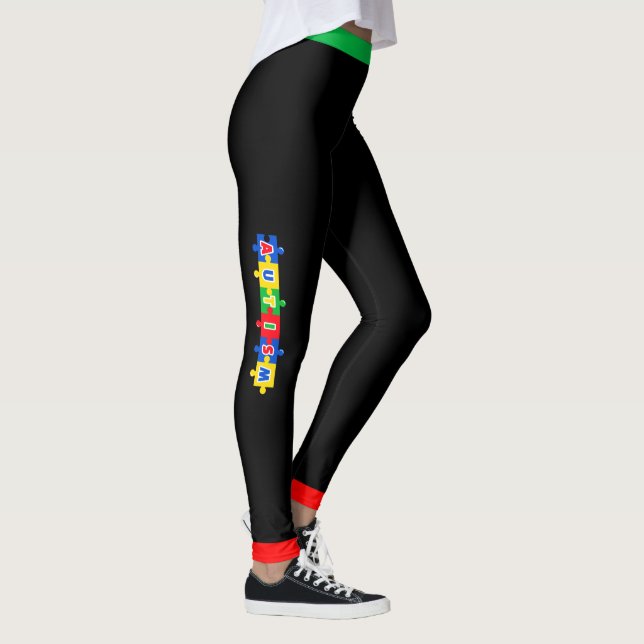 # 7 Conscientização do Autismo - Leggings (Direita)