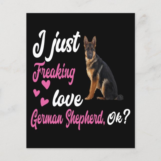 7 Eu apenas assustei o German shepherd de amor OK (Frente)