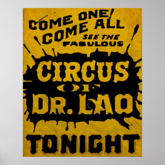 7 Faces do Dr. Lao Circus Flyer Poster
