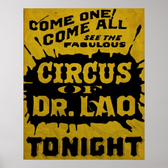 7 Faces do Dr. Lao Circus Flyer Poster (Frente)