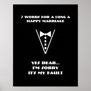 7 palavras a um casamento longo e feliz - poster