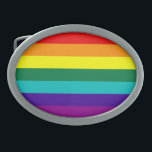7 Stripes Arco-Íris Sinalizador Belt<br><div class="desc">7 Stripes Rainbow Orgulho gay Flag Belt Buckle Versão com faixa rosa quente removida devido à indisponibilidade do tecido rosa-quente (1978-79).</div>