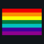 7 Stripes Orgulho gay do arco-íris Poster<br><div class="desc">7 Stripes Rainbow Orgulho gay Flag Poster com faixa rosa quente removida devido à indisponibilidade do tecido rosa-quente (1978-79).</div>