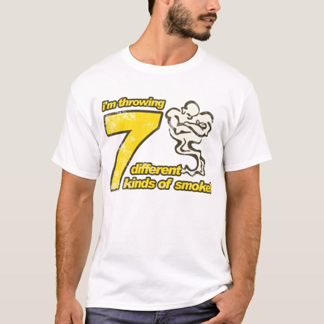7 tipos do t-shirt do fumo (Frente)