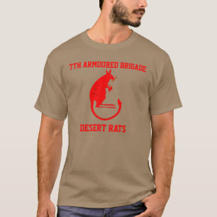 7o T-shirt blindado dos ratos de deserto da