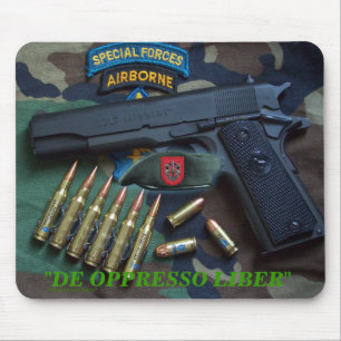 7os veteranos Mousepad de Fort Bragg das forças