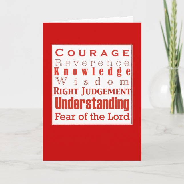 7Presentes para o seu cartão de confirmação (Frente)