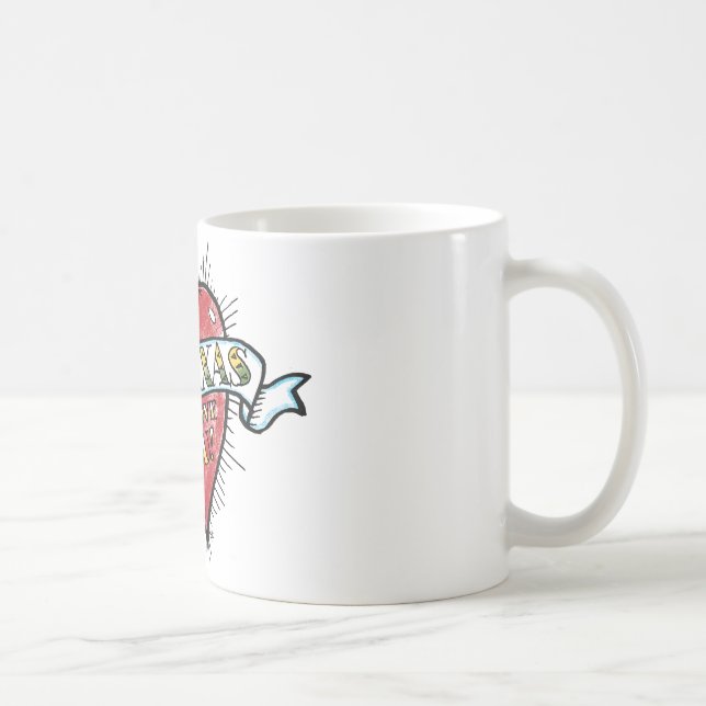 801 Texas, nós amamo-lo! caneca de café (Direita)