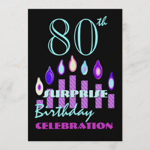 80 - 89th convite de aniversário da SURPRESA