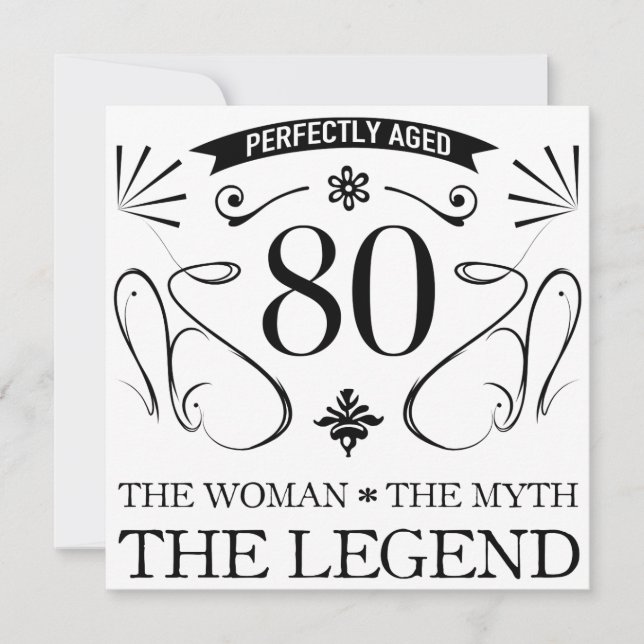 80 Aniversário Para Mulheres (Frente)