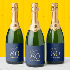 80 Birthday Blue Dourado Capítulo 80