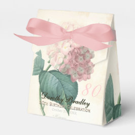 80 Birthday Hydrangea Custom Obrigado Caixa de Fav